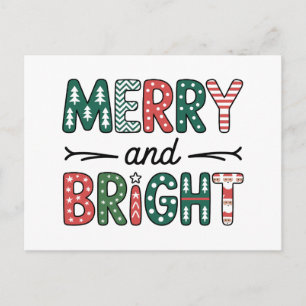 Cartão Postal Feriado Natal Da Família feliz E Brilhante
