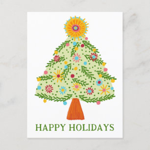 Cartão Postal Feriado PERSONALIZADO da Árvore de Natal do GV