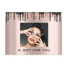 Feriados de Certificado de Presente Rosa de Bela P