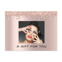 Feriados de Certificado de Presente Rosa de Bela P