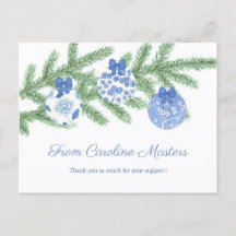 Feriados Econômicos Fir Tree Baubles Obrigado