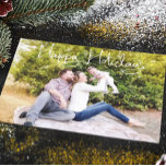 Cartão Postal Feriados Felizes de Férias de Natal da Família<br><div class="desc">Este design foi criado através da arte digital. Pode ser personalizado clicando no botão personalizar e alterando a foto, a cor, adicionando um nome, iniciais ou as suas palavras favoritas. Entre em contato comigo em colorflowcreations@gmail.com se você quiser usar este design em outro produto. Compre minha pintura de acrílico abstrato...</div>