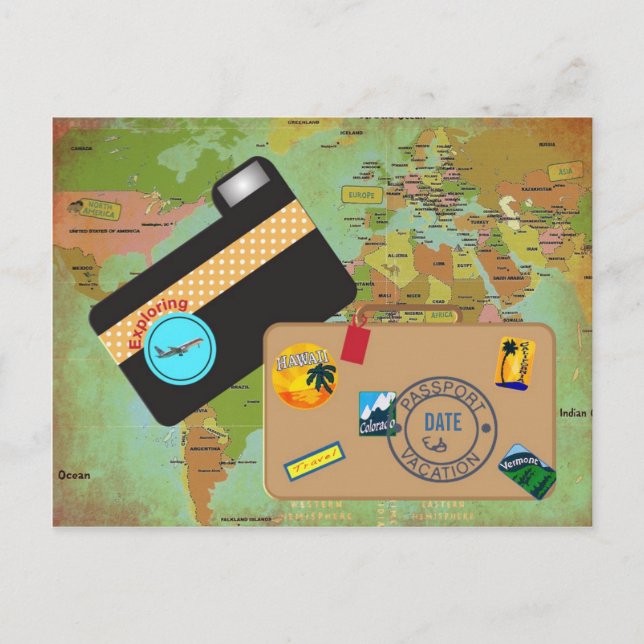 Cartão Postal Férias (Frente)