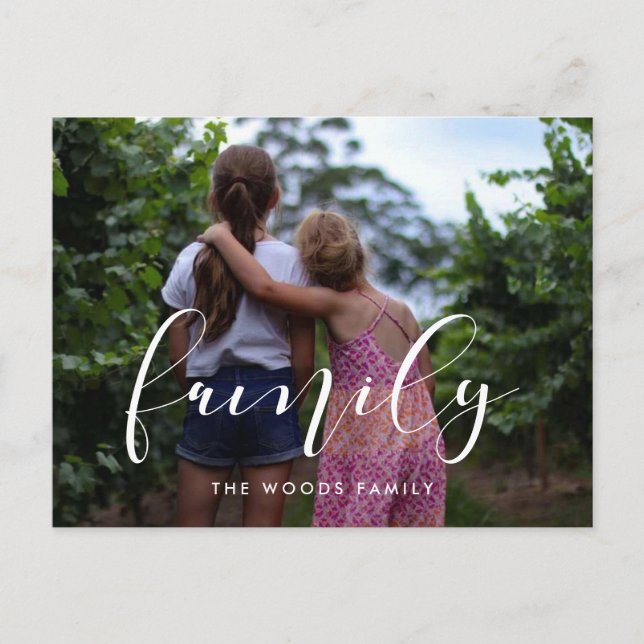 Cartão Postal Férias da família elegante (Frente)