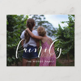 Cartão Postal Férias da família elegante