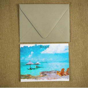 Cartão Postal Férias de Belize Tropicais