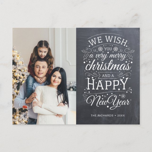 Cartão Postal Férias de Natal Muito Feliz (Frente)