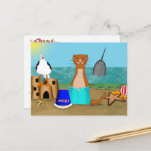 Férias de Oliver a Lontra na Praia