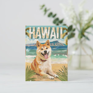 Cartão Postal Férias de viagem Akita no Havaí