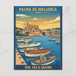Cartão Postal Férias em Palma de Maiorca Espanha