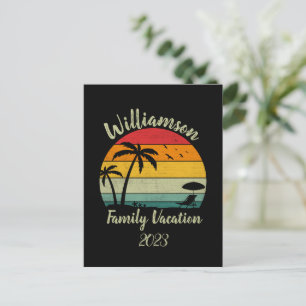 Cartão Postal Férias familiares personalizadas