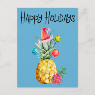 Cartão Postal Férias Felizes Pinha Tropical de Natal