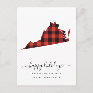 Cartão Postal Férias Felizes | Warm Wish Virginia