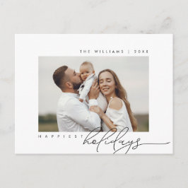 Cartão Postal Férias mais felizes, Feliz Natal, Foto da Família