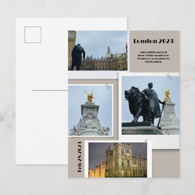 Cartão Postal Férias Personalizadas (Frente/Verso)