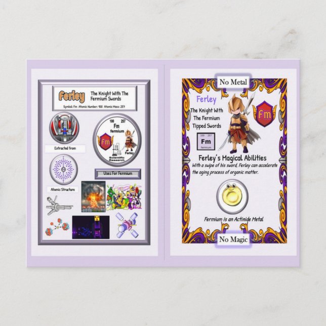 Cartão Postal Ferley - Knight Fermo Espadas (Frente)