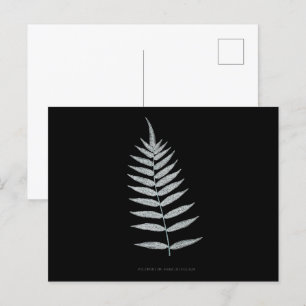 Cartão Postal Fern - Polypodyum Fraxinifolium - efeito de raios