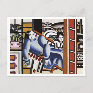 Cartão Postal Fernand Léger, 1922, La femme et l'enfant, Modern