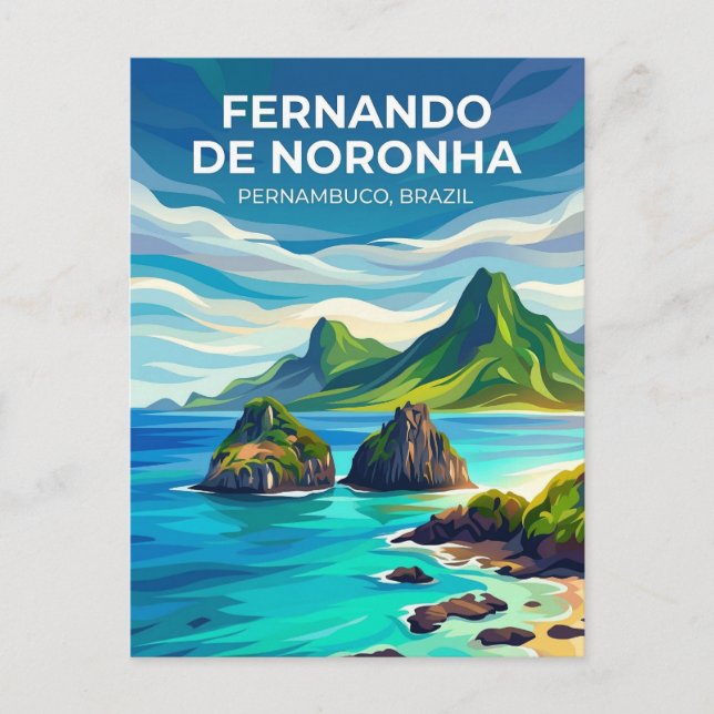 Cartão Postal Fernando de Noronha Brasil (Frente)