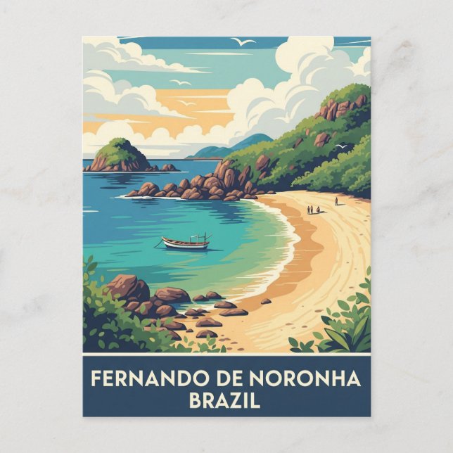 Cartão Postal Fernando de Noronha Brasil (Frente)