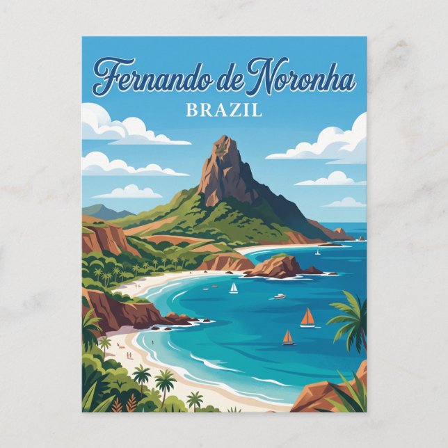 Cartão Postal Fernando de Noronha Brasil (Frente)
