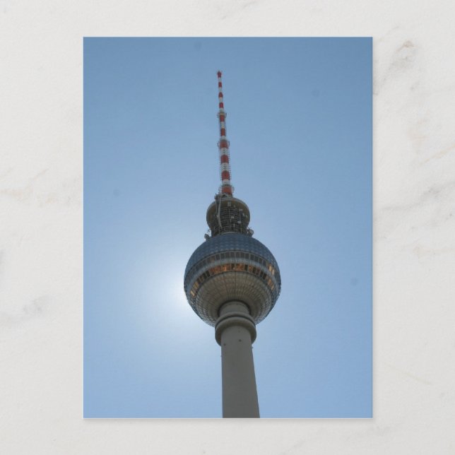 Cartão Postal fernsehturm berlin azul (Frente)
