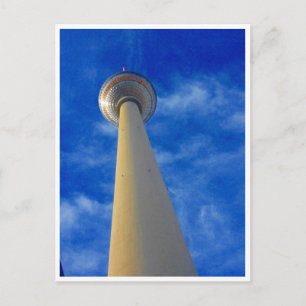 Cartão Postal fernsehturm blau