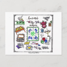 Cartão Postal Ferramenta Mahjong