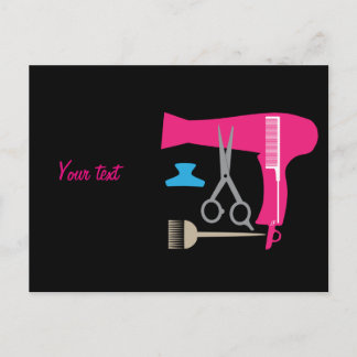 Cartão Postal Ferramentas de hairstyle