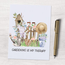 Ferramentas de jardinagem floral aquarela e citaçã