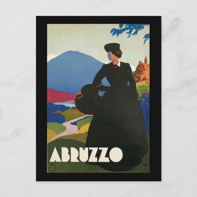 Cartão Postal Ferrari Abruzzo Itália (Frente)