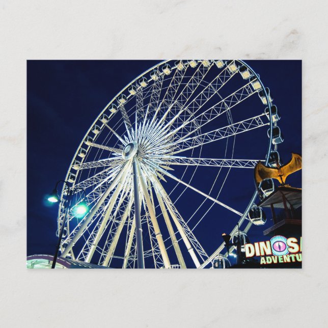 Cartão Postal Ferris Wheel em Niagara Falls (Frente)