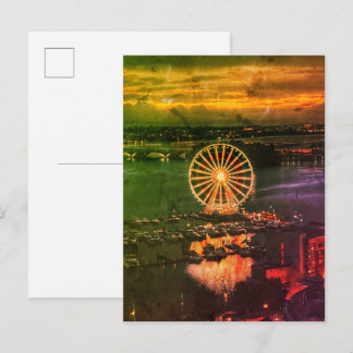 Cartão Postal Ferris Wheel Maryland Harbor