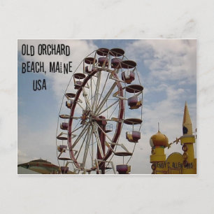Cartão Postal Ferris Wheel no Palace Playland Old Orchard Beach