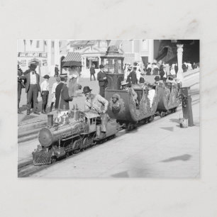 Cartão Postal Ferrovia em Miniatura em Coney Island, 1905