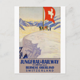 Cartão Postal Ferrovia Jungfrau, Oberland Bernês, Suíça