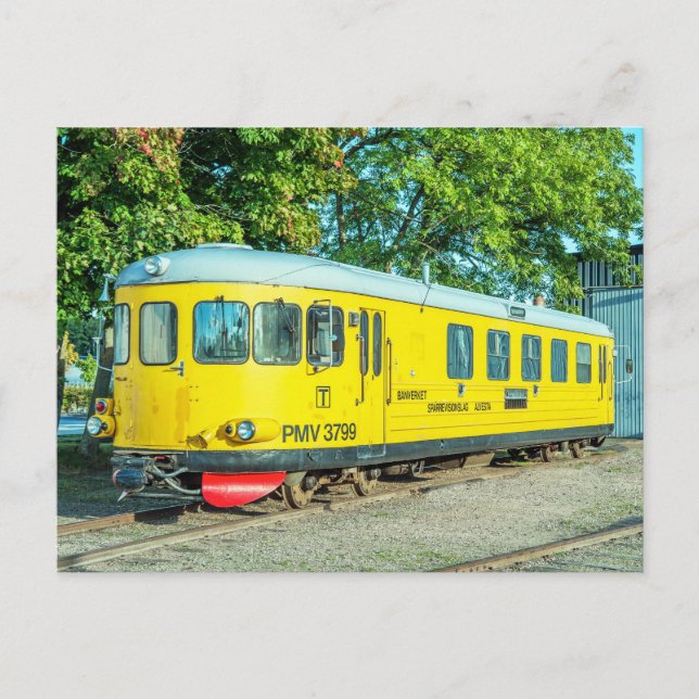 Cartão Postal ferroviário sueco PMV 3799 (Frente)