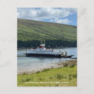 Cartão Postal Ferry Calmac em Rubodach, Ilha de Bute, Escócia