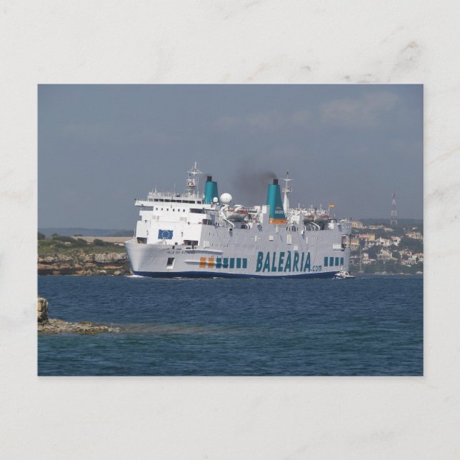 Cartão Postal Ferry Isla De Bota (Frente)