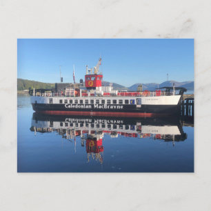 Cartão Postal Ferry Loch Riddon, amarrado em Rothesay, Escócia