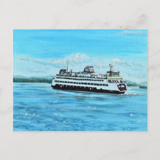Cartão Postal Ferry Painting