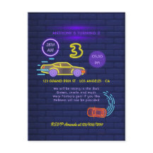 Festa de 3 anos de menino temática de carro de cor