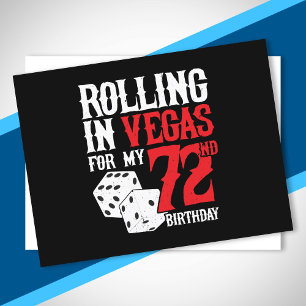 Cartão Postal Festa de 72 Anos em Las Vegas - Rolando em Vegas