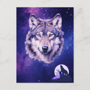 Cartão Postal Festa de Aniversário Cósmica Estrelas da Galáxia d