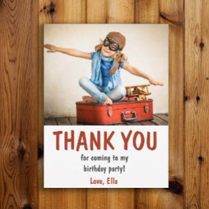 Cartão Postal Festa de aniversário da criança Obrigado