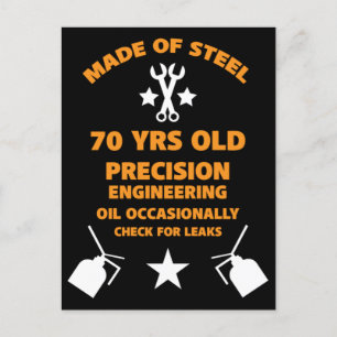 Cartão Postal Festa de Aniversário de 70 anos do Septuagenário