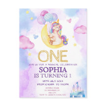 Festa de aniversário de Aquarela Púrpura de Unicór