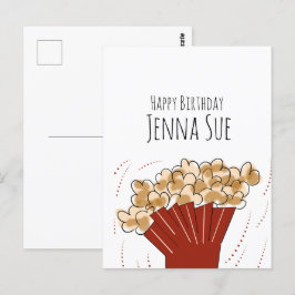 Cartão Postal Festa de Aniversário de Filme ao Ar Livre com Pipo