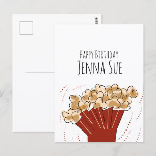 Cartão Postal Festa de Aniversário de Filme ao Ar Livre com Pipo