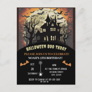 Cartão Postal Festa de aniversário de Halloween